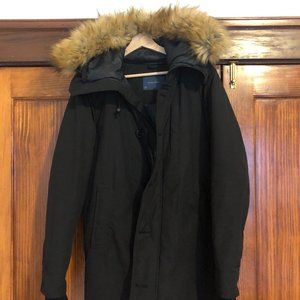 Zara Parka with Faux Fur Hood / Men's Small